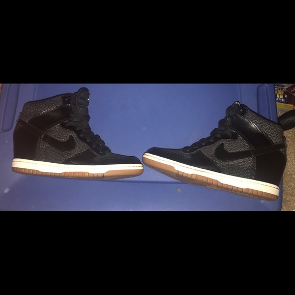 nike dunk sky hi black sail